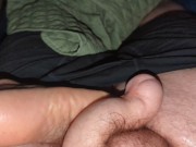 Preview 4 of wife gives my intersex dick a foot job while her ass and pussy full of toys - telling sex story