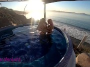 Preview 2 of LESBIAN AND THREESOME WITH KITTY ANN AND EVITA LOVE IN JACCUZI WITH PARADISE VIEW