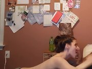 Preview 2 of Hot amateur college girl gives blowjob and edges the tip of hard cock.