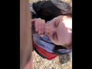 Preview 4 of Sucking bbc outside in park
