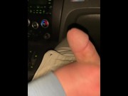 Preview 2 of Jerking off in my car with my friend watching