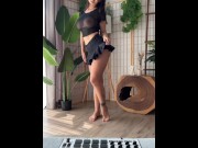 Preview 3 of Big Ass girl got Stripped by Drum beat TikTok NSFW porn