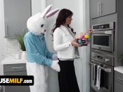 Preview 5 of Step Mom And Step Daughter Syren De Mer, Chloe Rose Get Free Used By The Easter Bunny - FreeUse Milf
