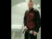 Preview 2 of Cumshot in public bathroom