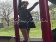 Preview 5 of Ebony Slut Rhiley Play With Herself At The Park