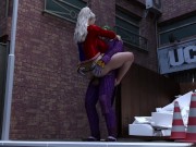 Preview 2 of The Joker Fucks Harley Quinn in dirty Alley way