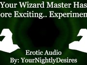 Preview 1 of Taking Two Enormous Cocks From A Wizard [Fantasy] [Cowgirl] [Blowjob] (Erotic Audio for Women)