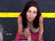 Preview 4 of Race of Life - ep 11 | Busty brunette blowing in public