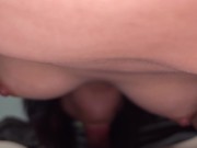 Preview 4 of Blowjob over tits