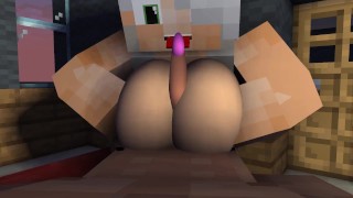 My Minecraft Girlfriend plays with my Dick while 