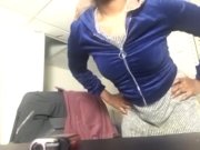 Preview 2 of The sweetest freaky kinky sexy petite busty female boss ceo entrepreneur desk in work office on duty