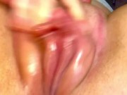 Preview 6 of Pumped pussy oil massage with huge pussy lips!