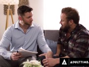 Preview 4 of HETEROFLEXIBLE - Therapist Caden Jackson Gives Straight Client Bruce Jones First Gay Anal Experience