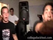 Preview 2 of Coed teen fucking dick in frat house