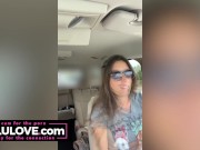 Preview 5 of Babe spreads fresh fucked pussy wide & close then trades in truck & TikTok fun - Lelu Love