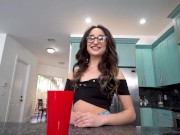 Preview 1 of YNGR - Horny Isabella Nice Fucked By The Pizza Delivery Man In Her Kitchen