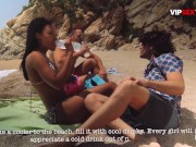 Preview 2 of Brunette Portuguese Babe Noe Milk Enjoys Nasty Fun At The Beach With BF In Hot Sex - VIP SEX VAULT