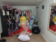Preview 1 of Kigurumi Roll Breathplay and Inflatable Pillow Hump