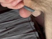Preview 2 of Spurting cum and wiping off my cock head