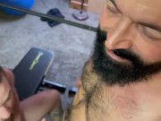 Preview 3 of A sweet disposition, handsome face, muscular hairy ass big yummy cock