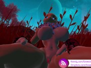 Preview 4 of Sneezing Pixels plays with her wet pussy on another planet