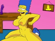Preview 3 of MARGE SIMPSON FUCKS HER SON WHILE HOMER IS WORKING