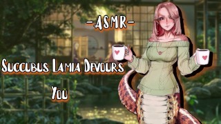 ASMR| [EroticRP] Succubus Lamia Devours You [Binaural/F4M] [EarEatting] [Milf]