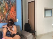 Preview 3 of In a friend's apartment we get horny with my girlfriend
