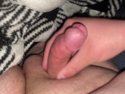 Preview 3 of Small Dick Getting Hard - College Guy Masturbating on Friend’s Couch
