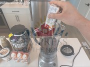 Preview 3 of Empress' First Weight Gain Shake Funneling with Feeder POV