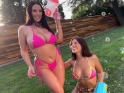 Preview 2 of ANGELA WHITE - Lucky Guy Gets to Fuck Adriana Chechik and Angela White