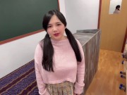 Preview 4 of Teacher teaches student with a big cock, I just want to pass my class 盡情內射學生妹
