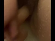 Preview 2 of Fucking myself with big dildo in shower while hubby watches FULL VID ON MY ONLYFANS