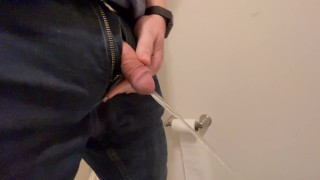 Pissing at a friends house after dinner