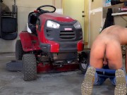 Preview 2 of Car drives by while I cum after a hard day of work in the shop