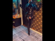 Preview 5 of TS VIPER THE DRONE EXPERIENCE LATEX RUBBER GASMASK MASTURBATION CUMSHOT LATEX GLOVE SMOKING 120 MM