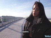 Preview 1 of Public Agent Brunette with a beautiful bubble butt fucking a big fat cock