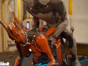 Preview 5 of Valkyr Warframe Getting Dicked Down by Excalibur
