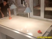 Preview 1 of Playing a game of shuffleboard with my best friend and she loses a bet with me and I fuck her