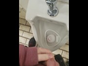 Preview 1 of Chubby Boy Cumming In Public Restroom