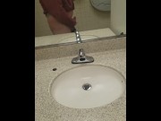 Preview 3 of Chubby Boy Cumming In Public Restroom