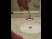 Preview 6 of Chubby Boy Cumming In Public Restroom