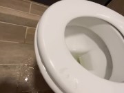 Preview 4 of Nasty Public Toilet Wetting and Msasturbation❤️