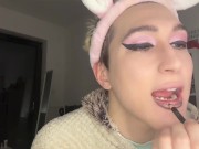 Preview 4 of Sissy boy persuaded to transform and fucked by step dad