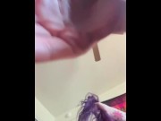 Preview 1 of Purple Hair Princess worships big cock