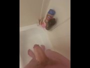 Preview 2 of Jerking off in the Shower until I Cum in SLO MO
