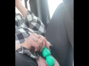 Preview 2 of Desperate To Cum Milf Masturbates & Has Orgasm In Car
