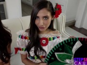 Preview 2 of Eliza Ibarra tells stepbro, "Im going to put this sombrero on your dick" - S17:E1