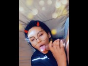 Preview 3 of This HOT DEVIL gives a nice BLOWJOB and then opens her ASS for the FIRST TIME.