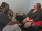 Preview 2 of Redhead BBW Sex Therapist Blows Sex Addict and Swallows preview